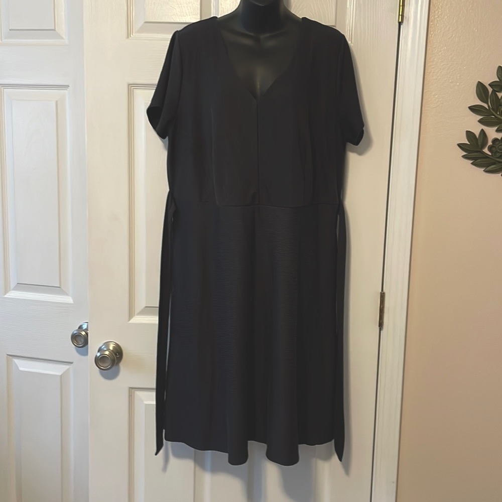 Loft Plus US SZ 18 Charcoal & black dress